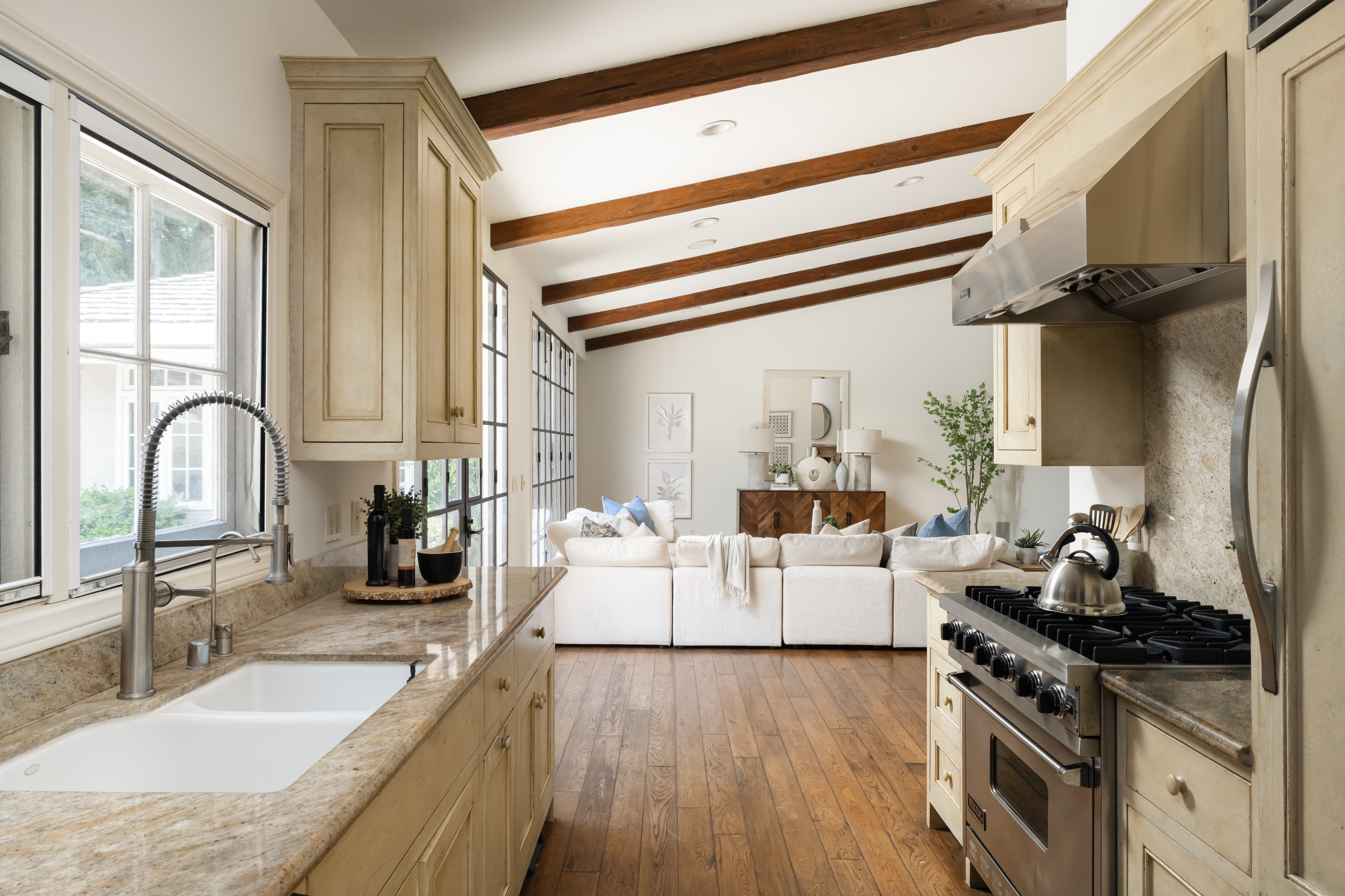 Staged kitchen