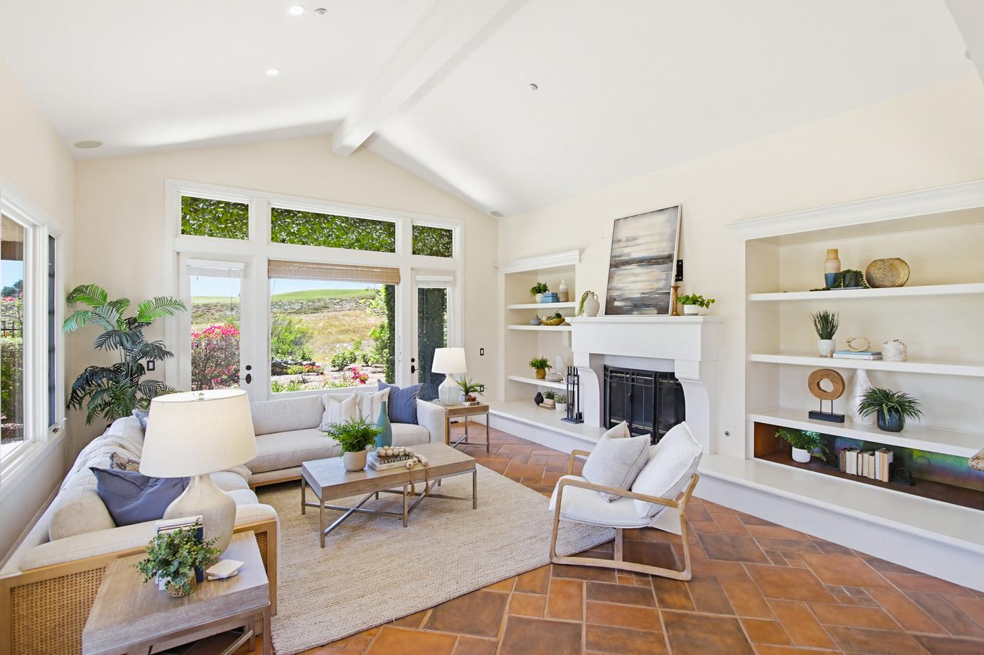 Staged gathering space