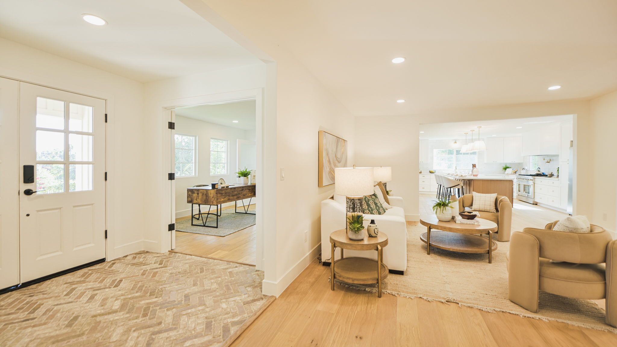 Staged professional foyer