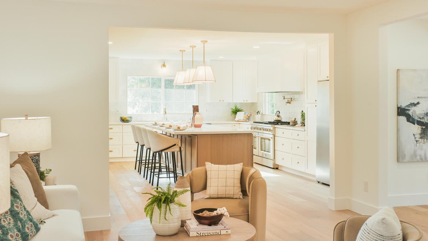Representative staged living space by Signature Staging