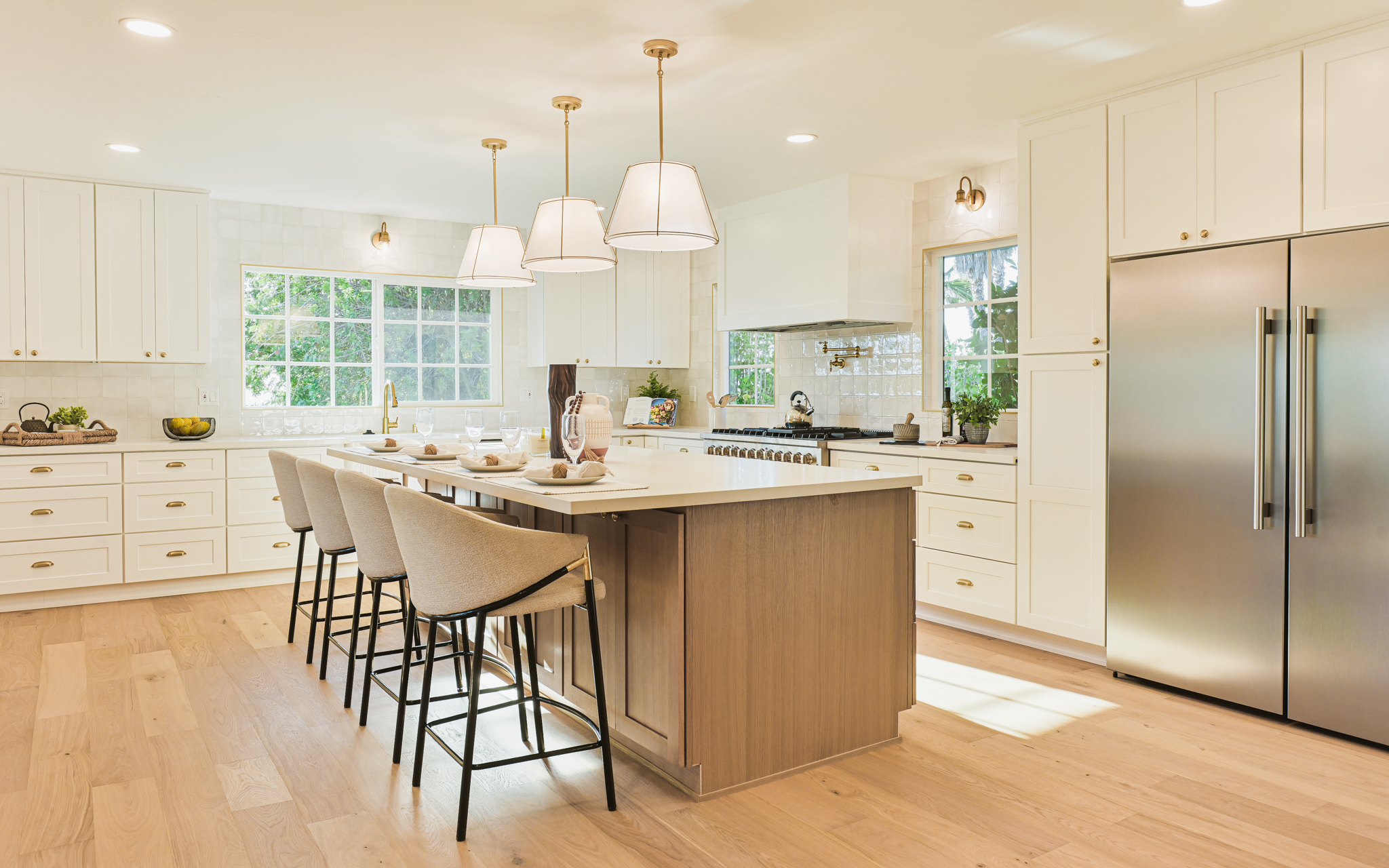Staged kitchen