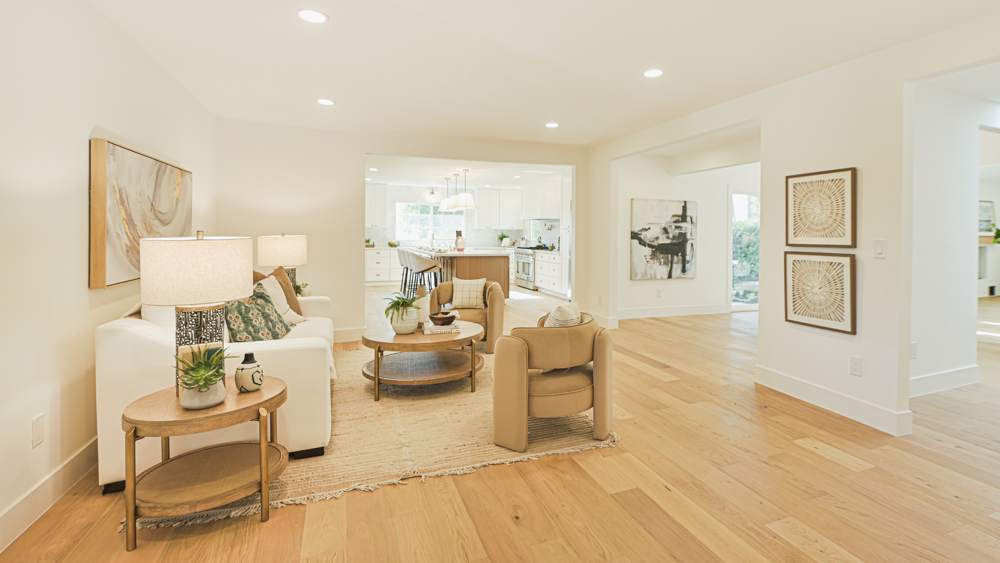 Staged living room
